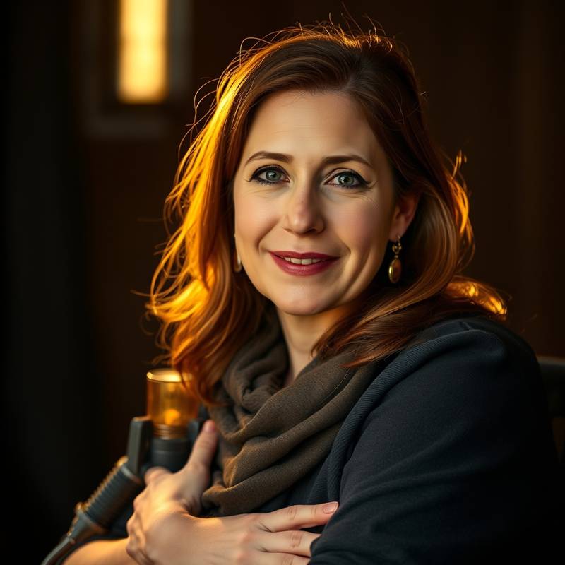 Foto van Isabelle Vermeer, oprichter en zangcoach van Zangstudio De Gouden Stem